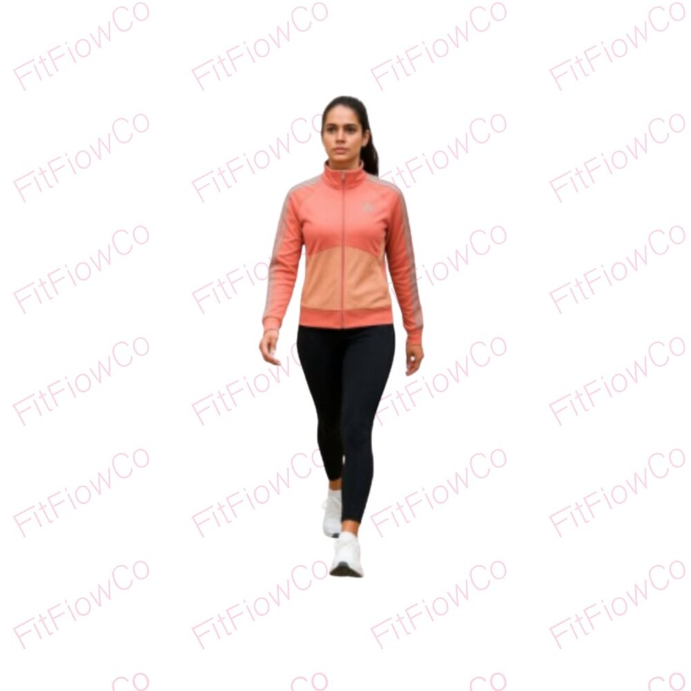 Adidas Coral Pink Track Jacket – Size Medium (Approx.) – EUC